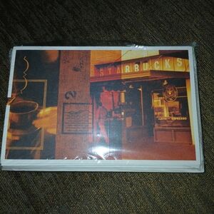 Vintage 2006 Starbucks Greeting Cards And Envelope Set